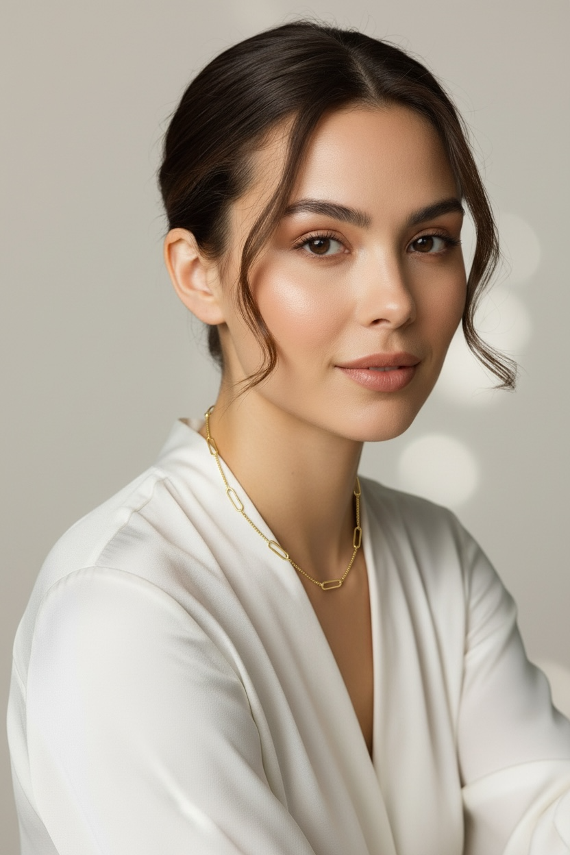 Mondsee 18k Gold Filled Paperclip & Box Chain Necklace | 18k Gold Filled Jewelry