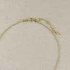18k Gold Filled Vertical CZ Bar Necklace