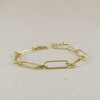 Mondsee 18K Gold Filled Oversized Paperclip Bracelet | 18k Gold Filled Jewelry
