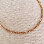 Mondsee 18k Gold Filled 2mm Rounded 3x1 Figaro Chain Bracelet | 18k Gold Filled Jewelry
