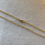Mondsee 18k Gold Filled 2mm Rounded 3x1 Figaro Chain Bracelet | 18k Gold Filled Jewelry