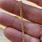 Mondsee 18k Gold Filled 2mm Rounded 3x1 Figaro Chain Bracelet | 18k Gold Filled Jewelry