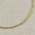 18k Gold Filled 1.5mm Figaro Chain Bracelet