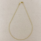 Mondsee 18k Gold Filled 1.0mm Ball Chain Diamond Cut Necklace | 18k Gold Filled Jewelry