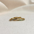 Mondsee 18k Gold Filled Eternity CZ Band Ring | 18k Gold Filled Jewelry