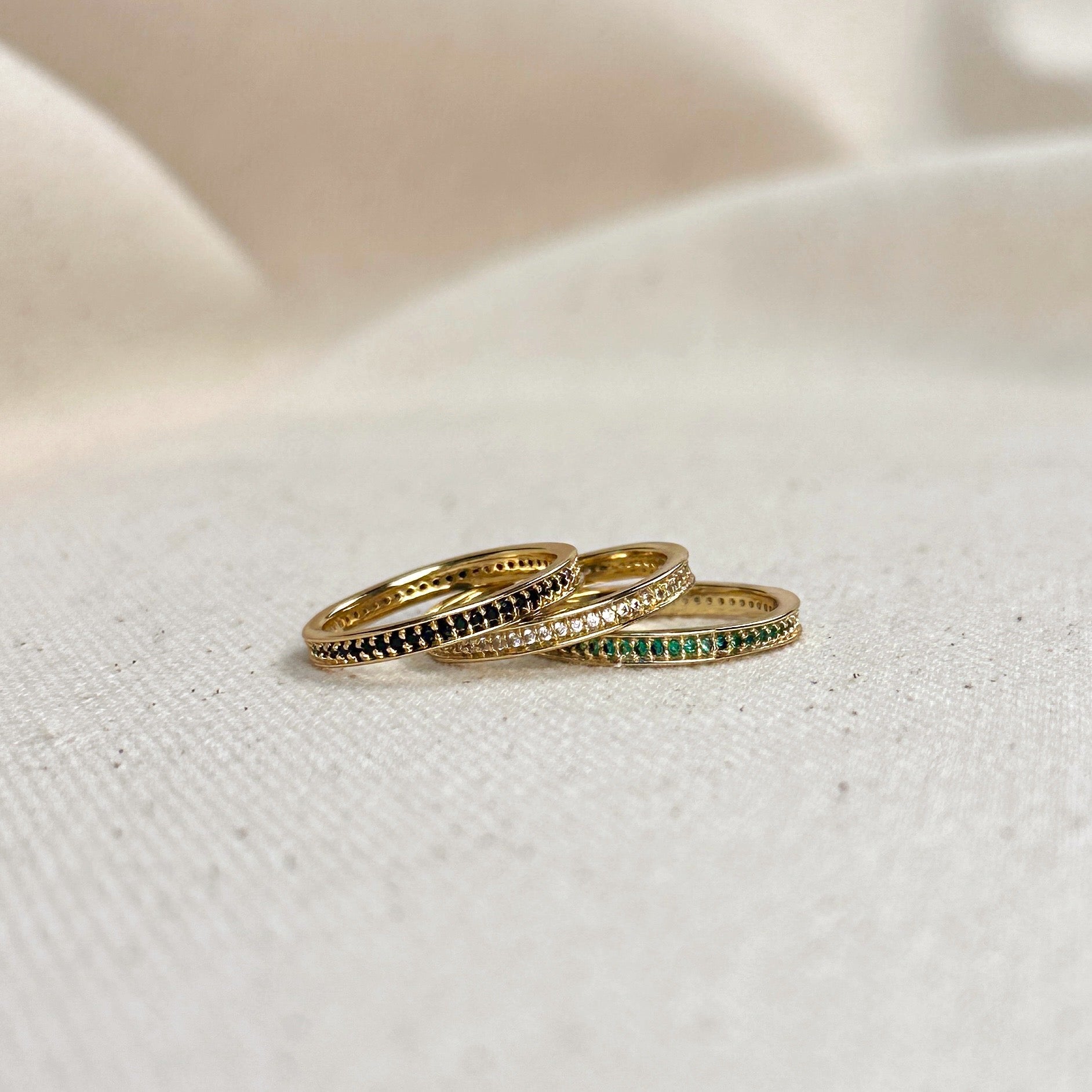 Mondsee 18k Gold Filled Eternity CZ Band Ring | 18k Gold Filled Jewelry