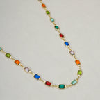 Mondsee Complete Set Of 18k Gold Filled Multicolor Necklace, Bracelet And Anklet For Wholesale | 18k Gold Filled Jewelry