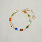 Mondsee Complete Set Of 18k Gold Filled Multicolor Necklace, Bracelet And Anklet For Wholesale | 18k Gold Filled Jewelry