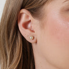 Mondsee 18k Gold Filled 6mm Classic Pearl Stud | 18k Gold Filled Jewelry