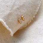 Mondsee Cubic Zirconia Baguette Stud Earrings Gold Filled | 18k Gold Filled Jewelry