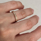 Mondsee 18k Gold Filled Eternity CZ Band Ring | 18k Gold Filled Jewelry