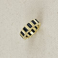 Mondsee 18k Gold Filled Chunky Black Onyx CZ Eternity Band Ring | 18k Gold Filled Jewelry