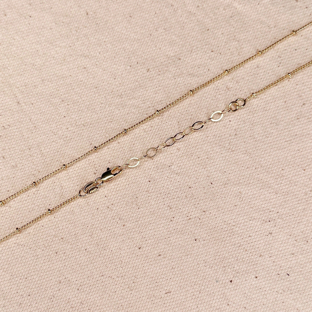 Mondsee 18k Gold Filled 1mm Satellite Chain | 18k Gold Filled Jewelry