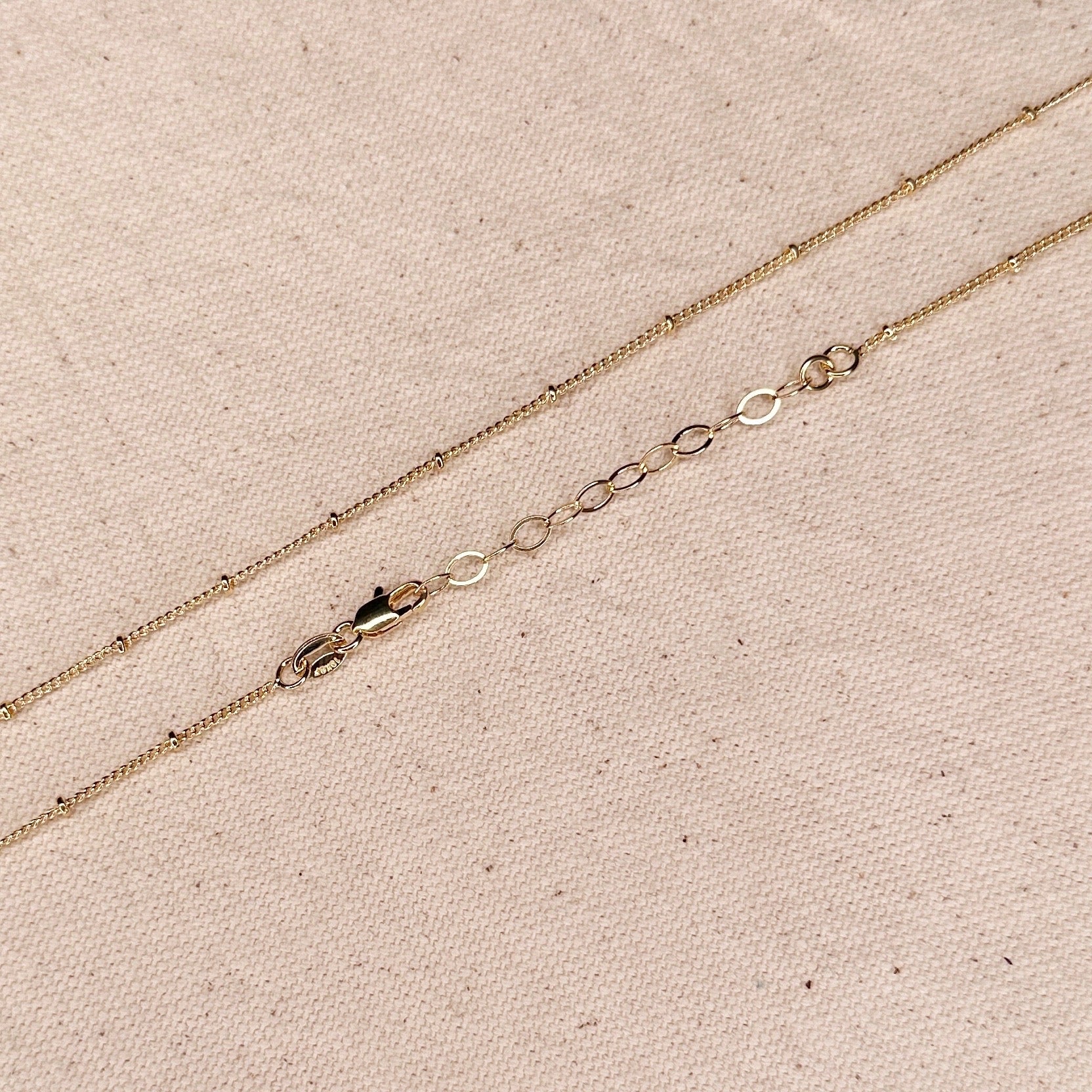 Mondsee 18k Gold Filled 1mm Satellite Chain | 18k Gold Filled Jewelry