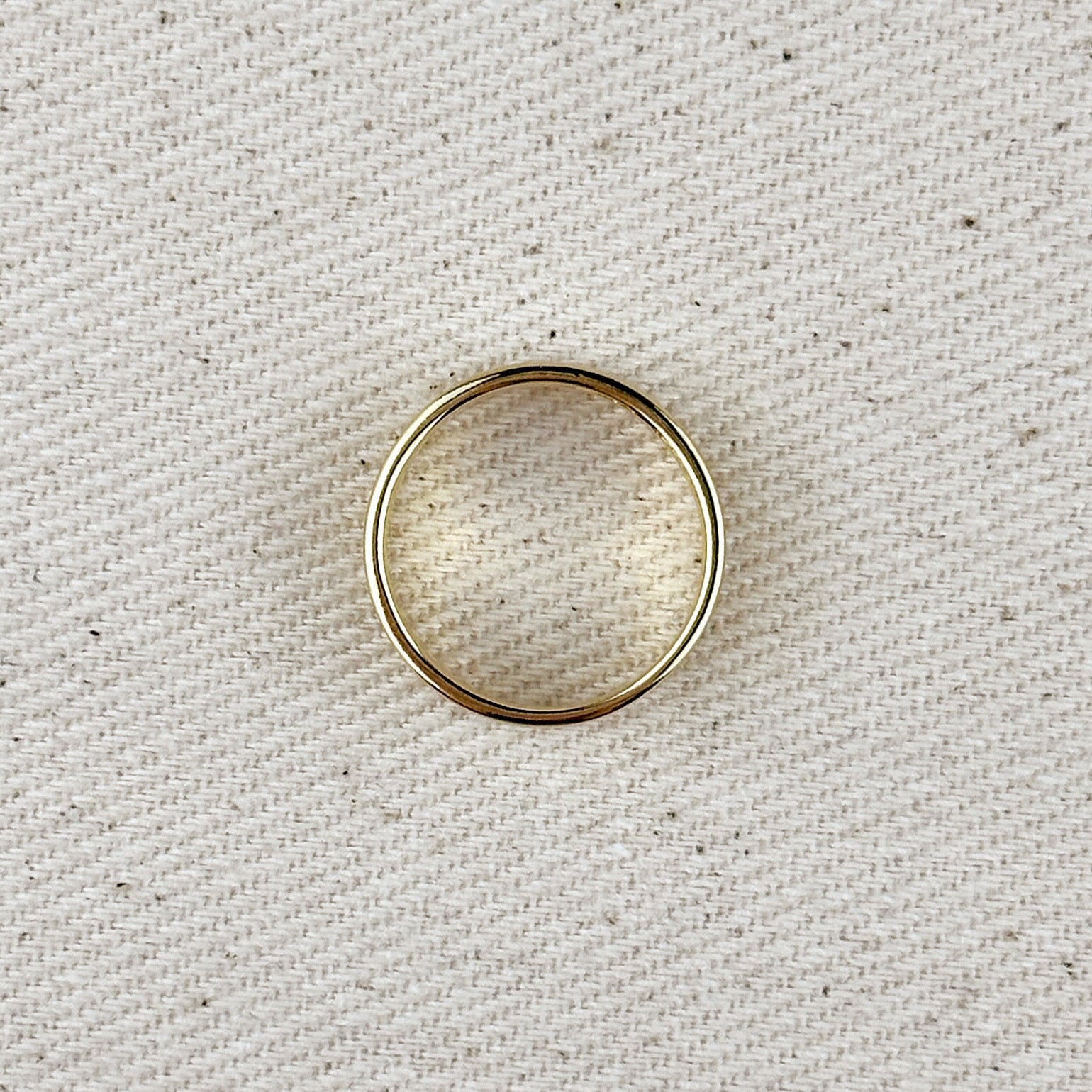 Mondsee 18k Gold Filled Polished Flat Band Ring | 18k Gold Filled Jewelry