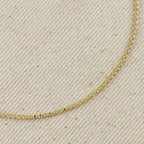 Mondsee 18k Gold Filled 1.5mm Mini Flat Dots Chain Anklet | 18k Gold Filled Jewelry