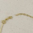18k Gold Filled Flower CZ Anklet