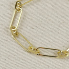 Mondsee 18K Gold Filled Oversized Paperclip Bracelet | 18k Gold Filled Jewelry