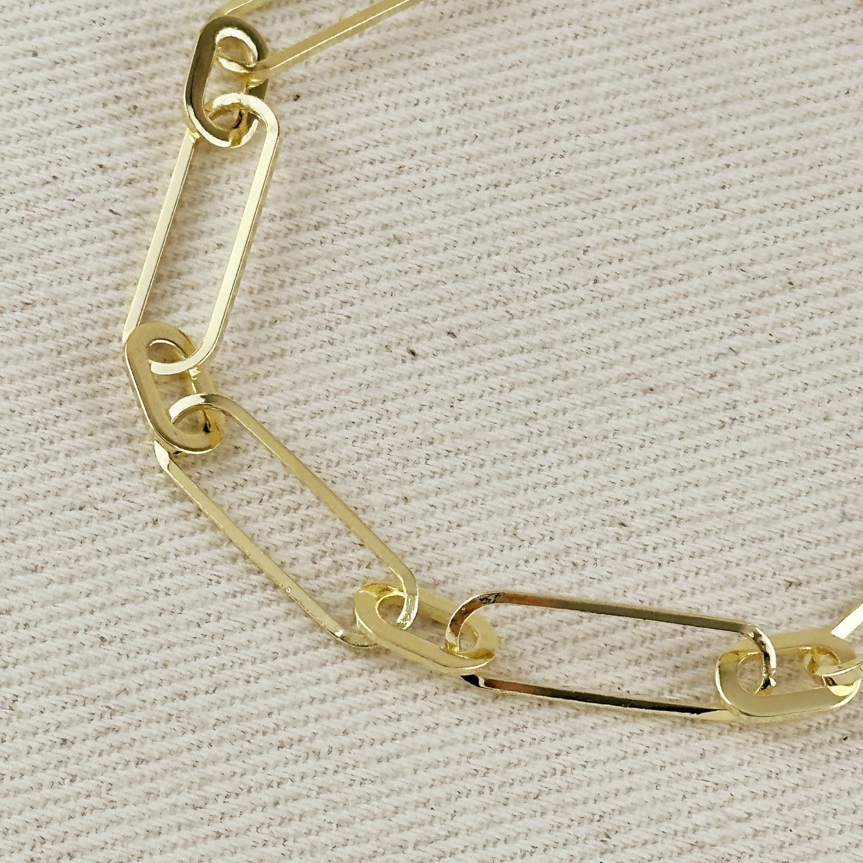 Mondsee 18K Gold Filled Oversized Paperclip Bracelet | 18k Gold Filled Jewelry