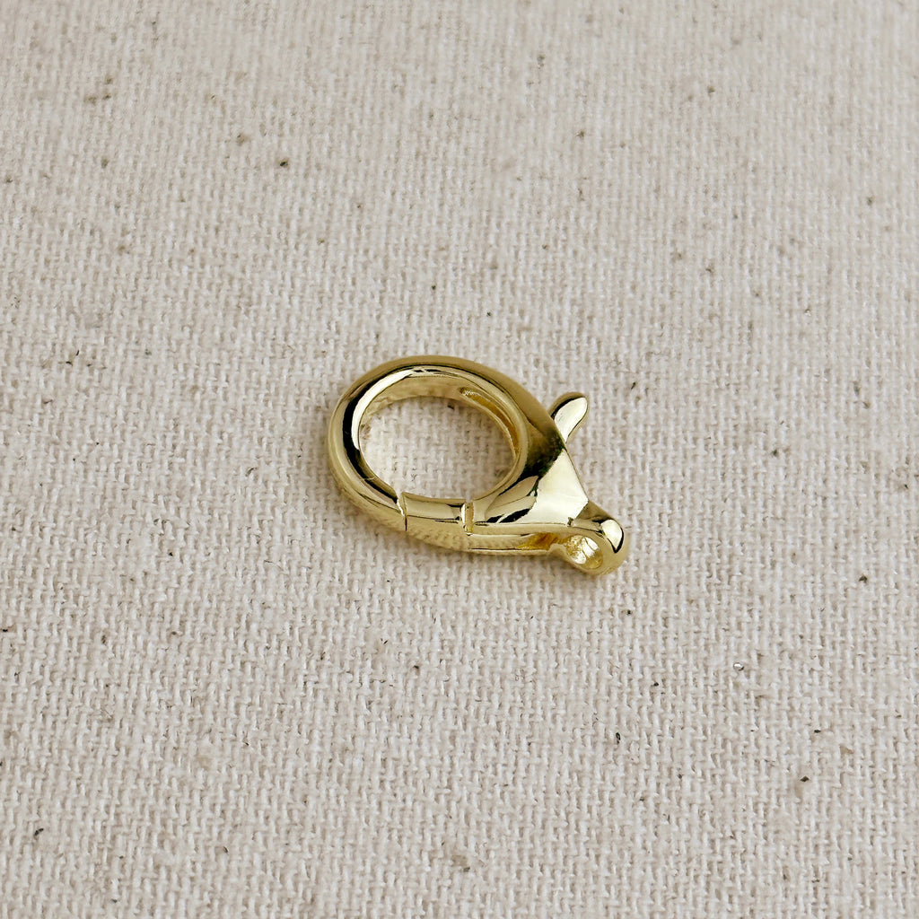 18k Gold Filled 20mm Round Lobster Claw Clasp
