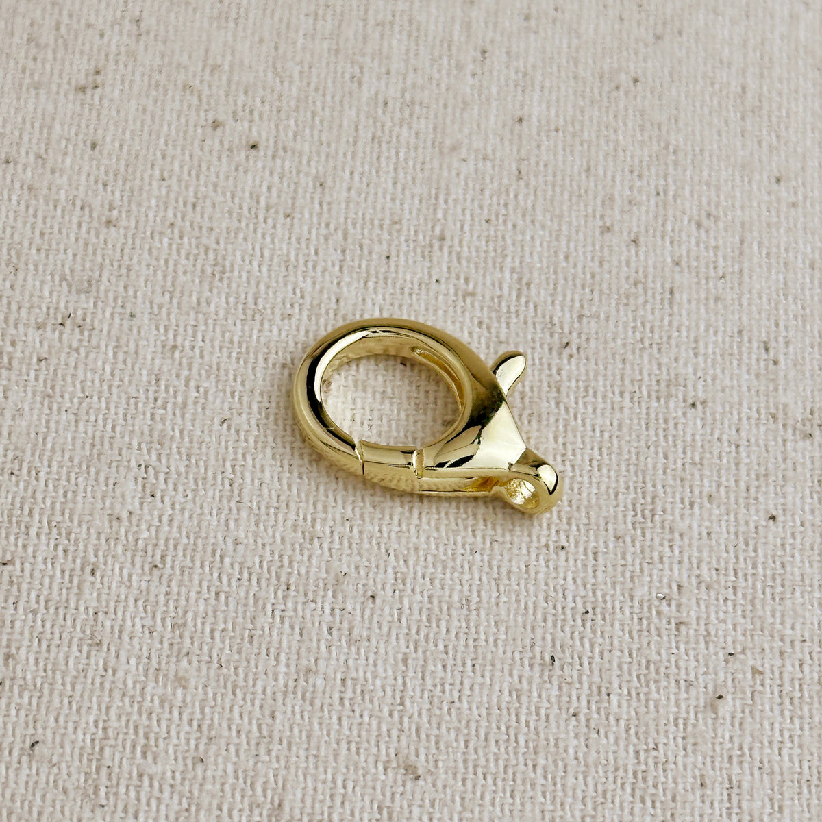 18k Gold Filled 20mm Round Lobster Claw Clasp