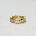Mondsee 18k Gold Filled Marquise Eternity Band Ring | 18k Gold Filled Jewelry