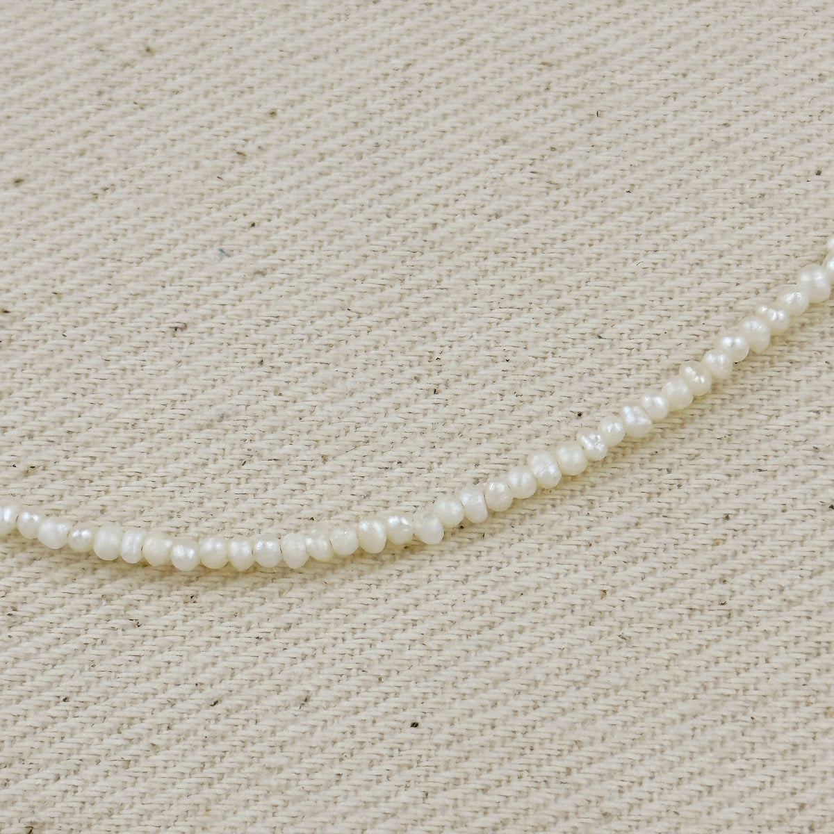 9k Gold Micro Fresh Water Pearls Necklace