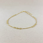 18k Gold Filled Saturn Chain Necklace