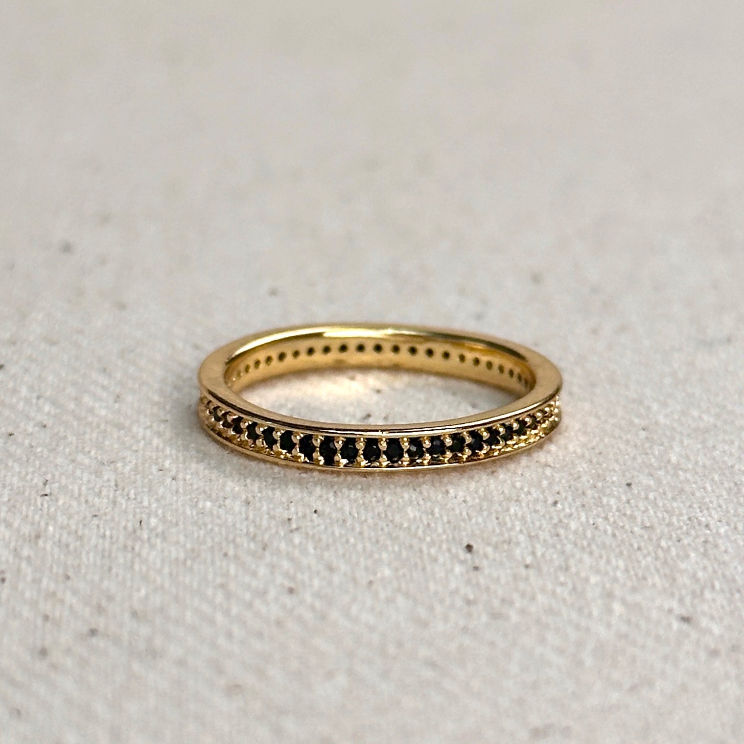 Mondsee 18k Gold Filled Eternity CZ Band Ring | 18k Gold Filled Jewelry