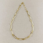 Mondsee 18k Gold Filled Oversized Paperclip Necklace | 18k Gold Filled Jewelry