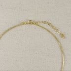 18k Gold Filled Scalloped Heart Necklace