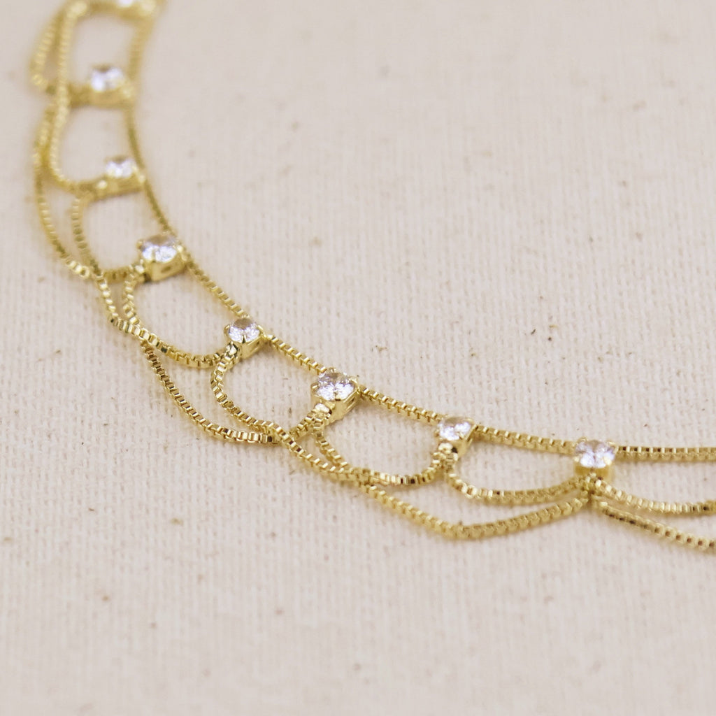 Mondsee 18k Gold Filled Bali Anklet | 18k Gold Filled Jewelry
