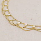 Mondsee 18k Gold Filled Bali Anklet | 18k Gold Filled Jewelry