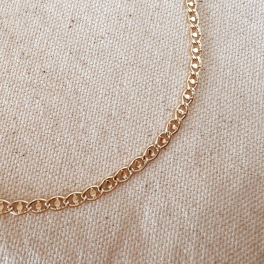 Mondsee Fancy Mariner 18k Gold Filled Necklace | 18k Gold Filled Jewelry