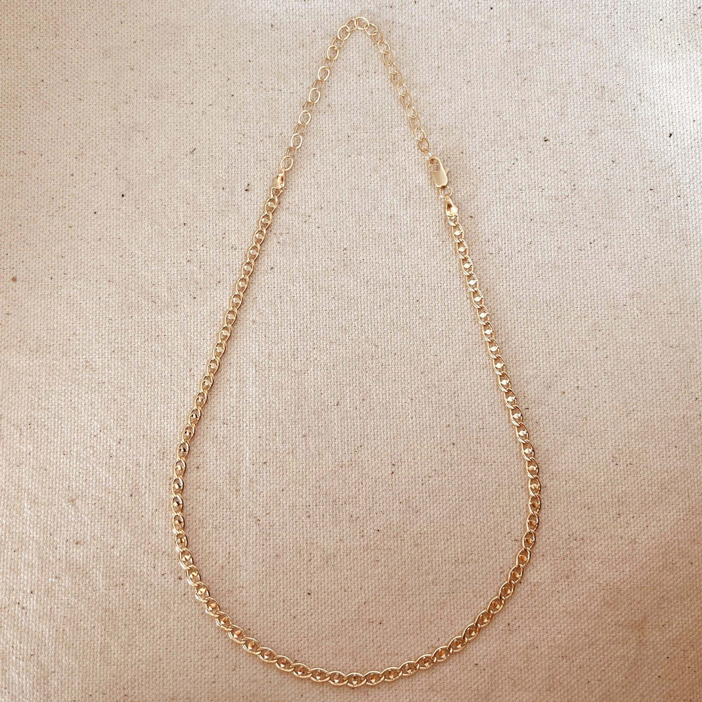Mondsee Fancy Mariner 18k Gold Filled Necklace | 18k Gold Filled Jewelry