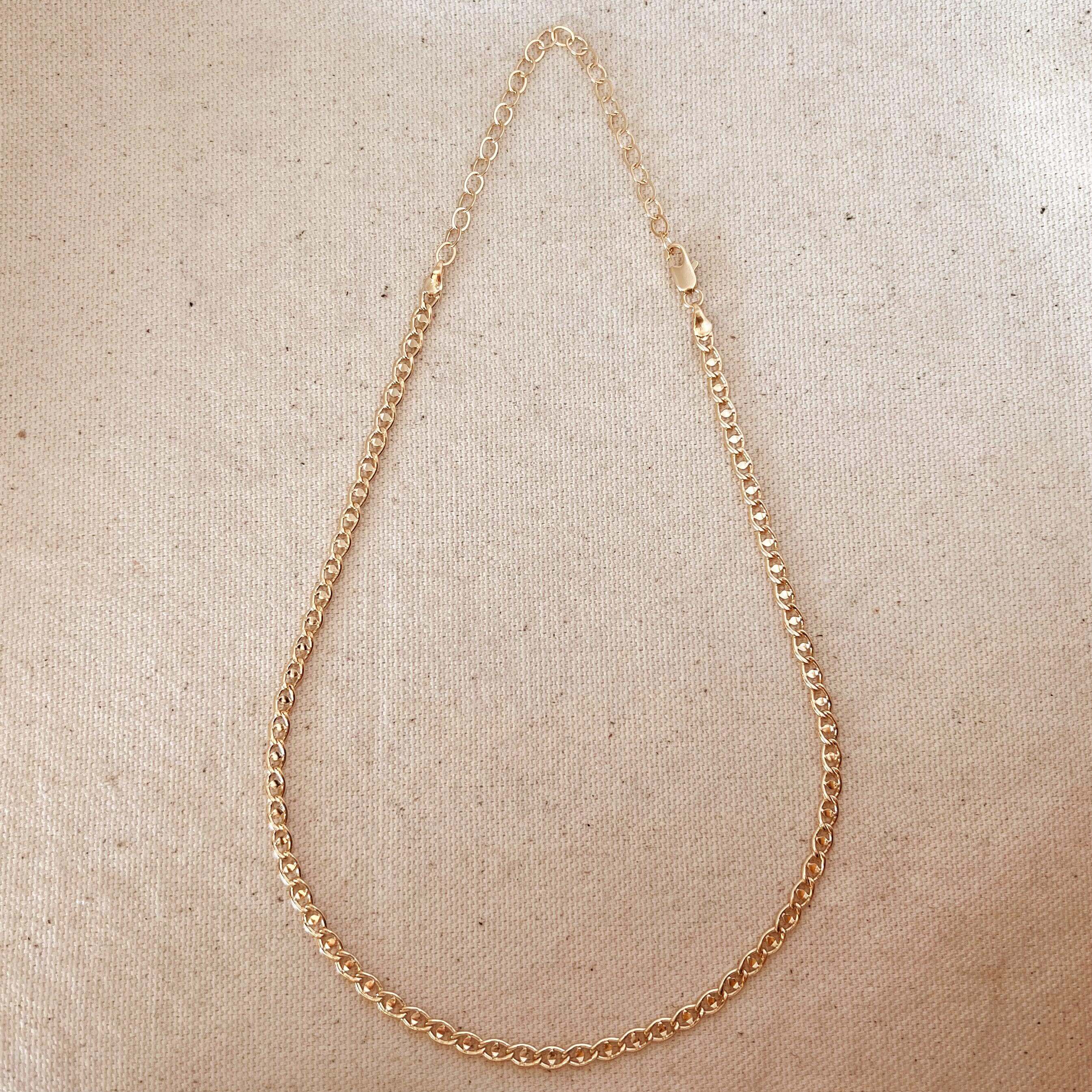 Mondsee Fancy Mariner 18k Gold Filled Necklace | 18k Gold Filled Jewelry