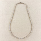 .925 Sterling Silver Rhodium Plated 2.25mm Moissanite Necklace