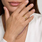 18k Gold Filled Short Wave Ring