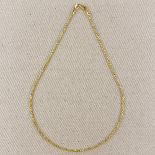 18k Gold Filled 1.7mm Rope Chain by Mondsee Jewelry