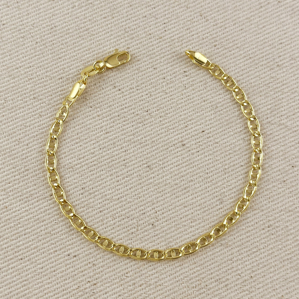 Fancy Mariner 18k Gold Filled Bracelet