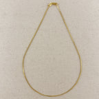 Mondsee 18k Gold Filled Thin Box Chain 0.85mm | 18k Gold Filled Jewelry