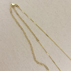 18k Gold Filled Pressed Detail Belly Chain