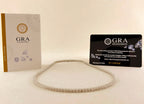 .925 Sterling Silver Rhodium Plated 2.25mm Moissanite Necklace