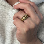 Mondsee 18k Gold Filled Eternity CZ Band Ring | 18k Gold Filled Jewelry