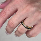 Mondsee 18k Gold Filled Marquise Eternity Band Ring | 18k Gold Filled Jewelry