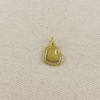 18k Gold Filled CZ Polished Heart Pendant