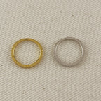 Mondsee CZ Half Band Ring | 18k Gold Filled Jewelry
