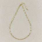 Mondsee 18K Gold Filled Textured Bar Link Necklace | 18k Gold Filled Jewelry