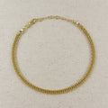 Mondsee 18k Gold Filled Double Cuban Link Chain Anklet | 18k Gold Filled Jewelry