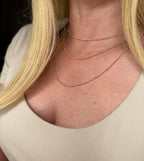 Mondsee 18k Gold Filled 1mm Satellite Chain | 18k Gold Filled Jewelry